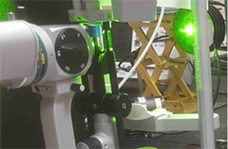 Ophthalmic medical laser treatment device