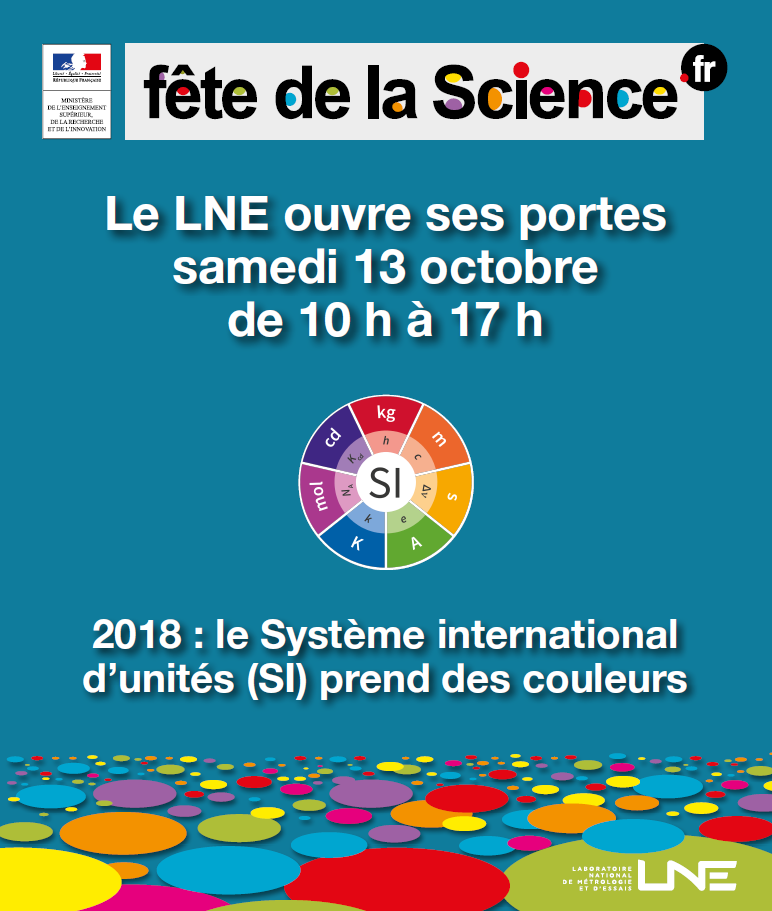 Affiche fête de la science au LNE
