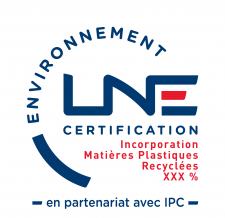 Logo marque certif LNE environnement MPR - IMPR IPC pourcentage