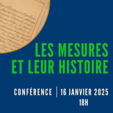Conférence Les mesures et leur histoire, jeudi 16 janvier 25