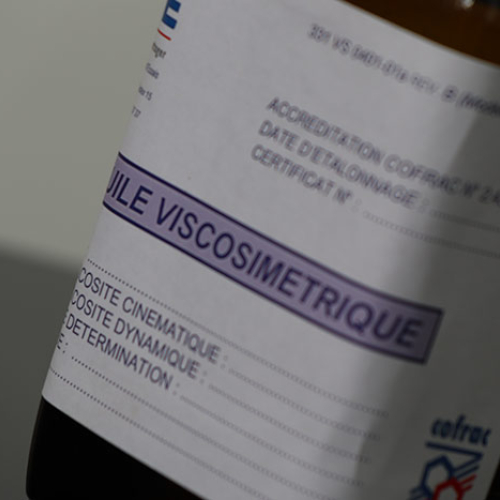 Huile de référence en viscosité cinématique