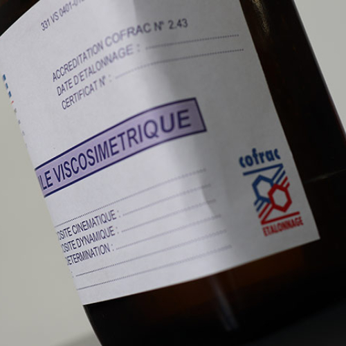 Huile de référence en viscosité dynamique